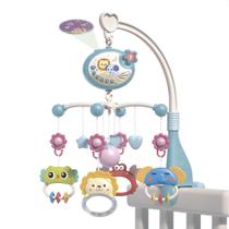 Baby Móbile Azul Pimpi para Berço com Músicas e Projetor Luz Teto e Controle Remoto Baby Móbile Azul Pimpi para Berço com Músicas e Projetor Luz Teto e Controle Remoto