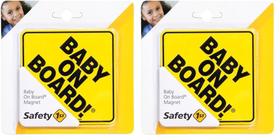 Baby On Board Sign Magnet Safety 1st (pacote com 2) Baby On Board Sign Magnet Safety 1st (pacote com 2)