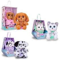 Baby Paws Pelúcia Interativa Filhote De Cachorro Com Bolsinha Sortido - Multikids