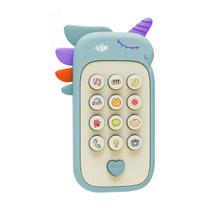 Baby Phone 2 em 1 Mordedor Celular Brinquedo com Músicas Frases Sons Infantil Polibrinq