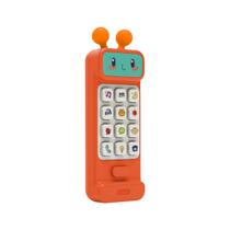 Baby Phone 2 em 1 Mordedor Celular Brinquedo com Músicas Frases Sons Infantil Polibrinq