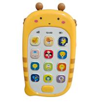 Baby Phone Telefone Musical Infantil Bebê - Brinquedo Educativo c/ Luz e Som Abelha - HK Brinquedos