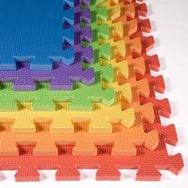 Baby Play Mat Flooring Inc Soft Non-Toxic 36 Tiles Rainbow