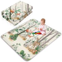 Baby Play Mat Funtery 109x109cm, dobrável, antiderrapante, selva