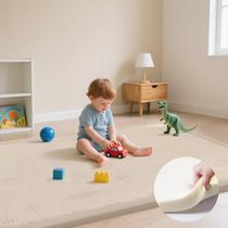 Baby Play Mat PapaMama Memory Foam, veludo coral de 1,3 cm de espessura