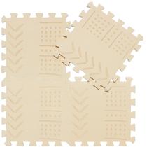 Baby Play Mat qqpp EVA 18 Tiles for Tummy Time e Crawling Beige