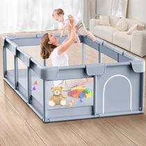 Baby Playpen Jaobeem para ambientes internos e externos com copos antiderrapantes Baby Playpen Jaobeem para ambientes internos e externos com copos antiderrapantes