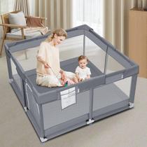 Baby Playpen Jaobeem para bebês e crianças pequenas 127x127cm Baby Playpen Jaobeem para bebês e crianças pequenas 127x127cm