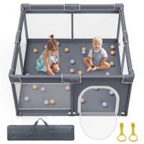 Baby Playpen Jixrolyn 50x50cm com base antiderrapante e malha respirável Baby Playpen Jixrolyn 50x50cm com base antiderrapante e malha respirável