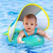 Baby Pool Float Balhvit No Flip Over com dossel UPF50+ 3-36M