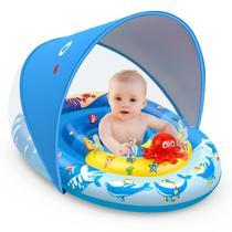 Baby Pool Float EZIGO com proteção solar de dossel UPF50+