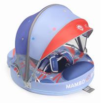 Baby Pool Float GENTEACO Mambo com dossel removível de 3 a 24 meses