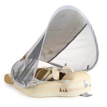 Baby Pool Float GENTEACO Mambobaby com dossel removível 3-24M