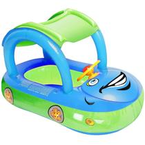 Baby Pool Float iGeekid em forma de carro com dossel de 6 a 36 meses