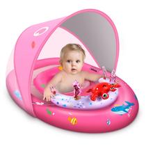 Baby Pool Float LAYCOL com proteção solar UPF50+ de 3 a 36 meses