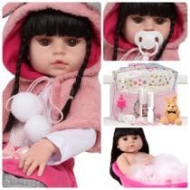 Baby Reborn Muitos Acessórios Valentina Silicone Princesa