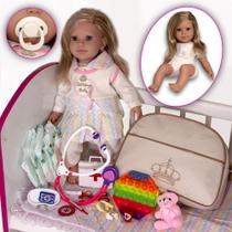 Baby Reborn Realista de Pano Com Roupa de Bebê