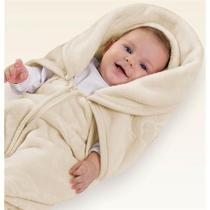 Baby Sac Saco de Dormir para Bebê Microfibra Bege Jolitex Ternille
