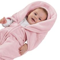 Baby Sac Saco de Dormir para Bebê Microfibra Rosa Jolitex Ternille
