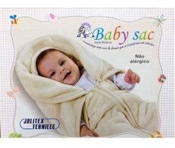 Baby Sac Saco de Dormir para Bebê Microfibra Rosa Jolitex Ternille