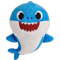 Baby Shark Bebe Tubarão Pelucia Antialergico Azul