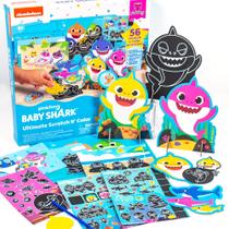 Baby Shark Scratch 'N Color Set Horizon Group, EUA, 56 atividades