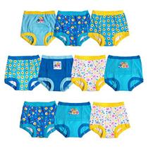 Baby Shark Unisex Baby Potty Pant Multipacks Training Underwear, Blue 10pk, 3T US