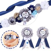 Baby Shower Sash Fangleland Space Mom to Be W/Dad Corsage Baby Shower Sash Fangleland Space Mom to Be W/Dad Corsage