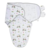 Baby Swaddle LollyBanks de algodão orgânico com estampa de golfe de 3 a 6 meses