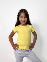 Baby T-Shirt Amarela Manteiga Baby T-Shirt Amarela Manteiga