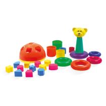 Baby ToysSet 3 em 1 Didático Educativo C/ 12 Peças- Pica Pau