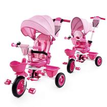 Baby Trike JMMD 6 em 1 com alça ajustável rosa 8m-6y Baby Trike JMMD 6 em 1 com alça ajustável rosa 8m-6y