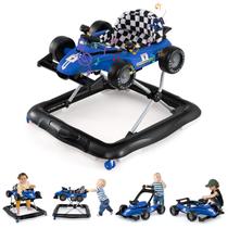 Baby Walker BABY JOY 4 em 1 dobrável com altura ajustável azul