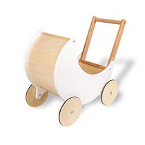 Baby Walker BOXOB Moon Shape de madeira com carrinho de brinquedo de boneca