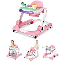 Baby Walker LAUJIA Music and Lights 5 em 1 com brinquedos removíveis Baby Walker LAUJIA Music and Lights 5 em 1 com brinquedos removíveis