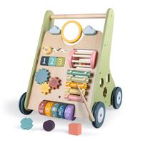 Baby Walker LOL-FUN de madeira com rodas para meninos de 6 a 12 meses Baby Walker LOL-FUN de madeira com rodas para meninos de 6 a 12 meses
