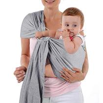 Baby Wrap Carrier e Ring Sling, Envoltório de Bebê de Malha Ajustável para Bebê, Sling Infantil para Bebê, Recém-Nascido, Crianças e Crianças