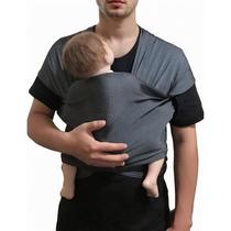 Baby Wrap Sling Carrier Vlokup, respirável, leve, cinza