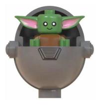 Baby Yoda Aeroba Mandalorian Boneco Blocos Montar Star Wars - Mega Block Toys