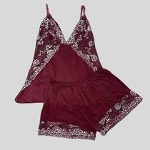 Babydool Daiane Plus Size Renda Bicolor/Conforto/Sensual/Linha Noite