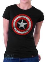Babylook Capitão América Escudo Blusinha Vingadores Marvel Babylook Capitão América Escudo Blusinha Vingadores Marvel