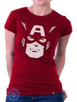Babylook Capitão América Retrô Blusa Vingadores Filme Marvel Babylook Capitão América Retrô Blusa Vingadores Filme Marvel