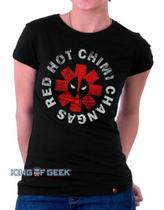 Babylook Deadpool Filme Camisa Feminina Blusinha Geek Série