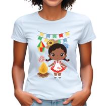 Babylook estampa festa junina camiseta feminina camisa plus size arraiá caipira personalizado