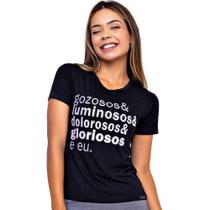 BabyLook Feminina Catolica Cristã Misterios do Terço