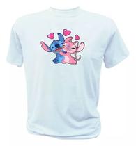 Babylook Feminina - Stitch E Angel 2-c Babylook Feminina - Stitch E Angel 2-c