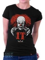Babylook It A Coisa Palhaço Camisa Geek Anos 90 Blusa Terror Babylook It A Coisa Palhaço Camisa Geek Anos 90 Blusa Terror