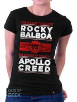 Babylook Rocky Balboa Vs Apollo Creed Blusinha Filme Anos 80