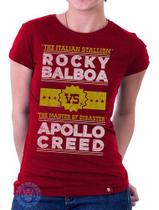 Babylook Rocky Balboa Vs Apollo Creed Filme Cult Blusinha