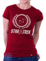 Babylook Star Trek Logo Jornada Nas Estrelas Blusinha Nerd